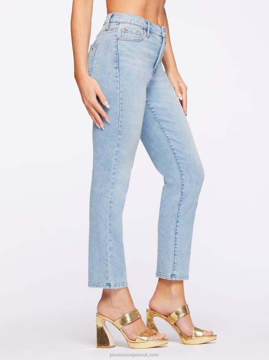 Spotlight High Rise Straight Jeans in Carry OnJessica Simpson 6JRJ447