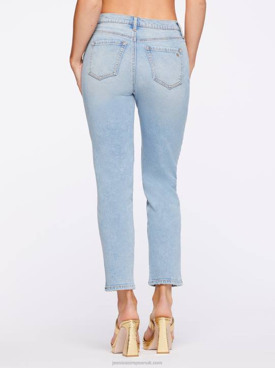 Spotlight High Rise Straight Jeans in Carry OnJessica Simpson 6JRJ447