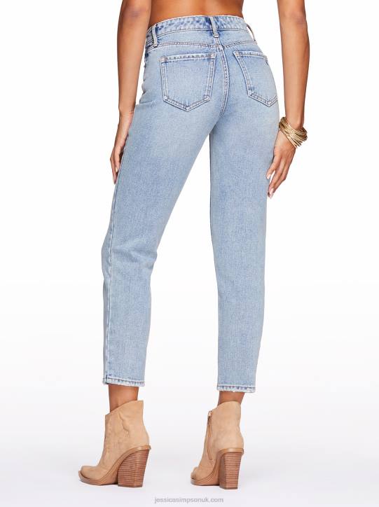 Spotlight High Rise Straight Jeans in The StreetsJessica Simpson 6JRJ445