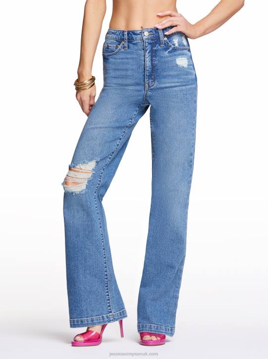 Tease High Rise Wide Leg Jeans in HawthorneJessica Simpson 6JRJ471