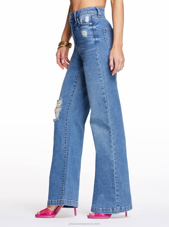 Tease High Rise Wide Leg Jeans in HawthorneJessica Simpson 6JRJ471