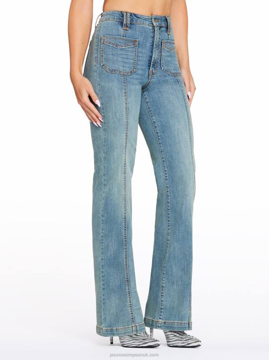 Tease High Rise Wide Leg Jeans in On To The NewJessica Simpson 6JRJ465