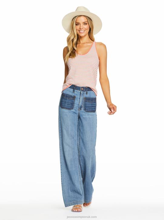 Tease High Rise Wide Leg in OvercastJessica Simpson 6JRJ449