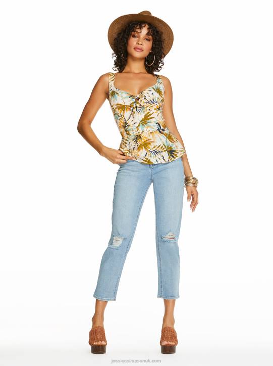 Throwback Straight Jeans in Feel the LoveJessica Simpson 6JRJ388