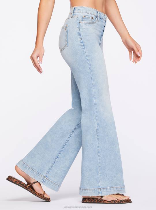 True Love Wide Leg Trouser Jeans in Carry OnJessica Simpson 6JRJ431