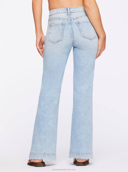 True Love Wide Leg Trouser Jeans in Carry OnJessica Simpson 6JRJ431