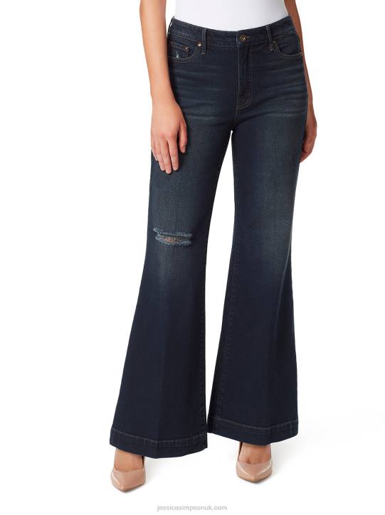 True Love Wide Leg Trouser Jeans in Exhale The PastJessica Simpson 6JRJ432