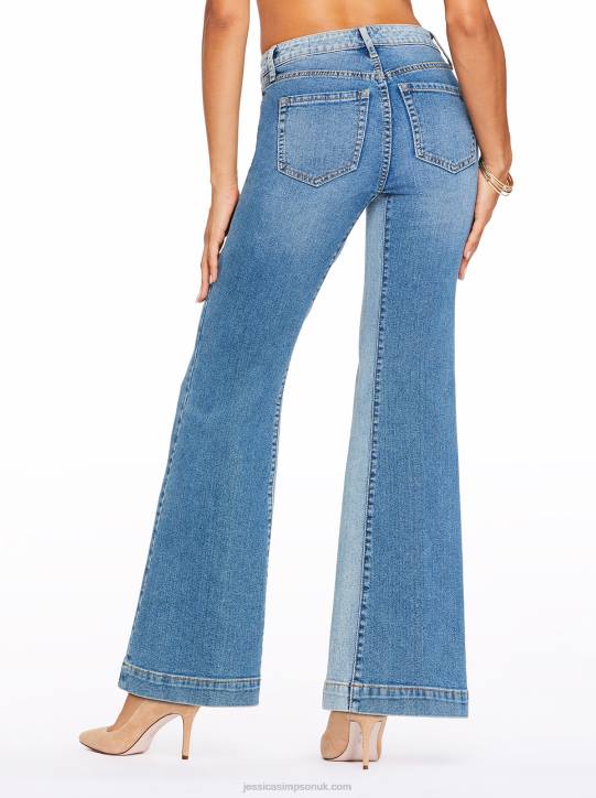 True Love Wide Leg Trouser Jeans in Rendezvous Off RoadJessica Simpson 6JRJ464