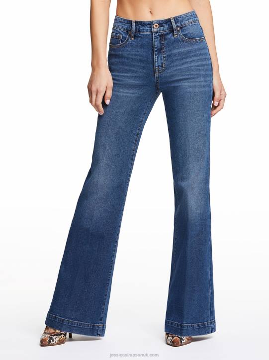 True Love Wide Leg Trouser Jeans in SiaJessica Simpson 6JRJ430