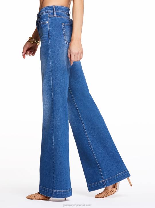 True Love Wide Leg Trouser Jeans in SkylinesJessica Simpson 6JRJ475