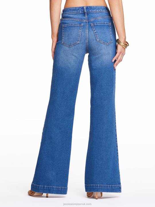 True Love Wide Leg Trouser Jeans in SkylinesJessica Simpson 6JRJ475