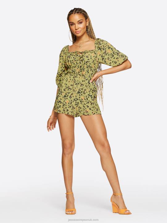 Alena Romper in Flora CheetahJessica Simpson 6JRJ650