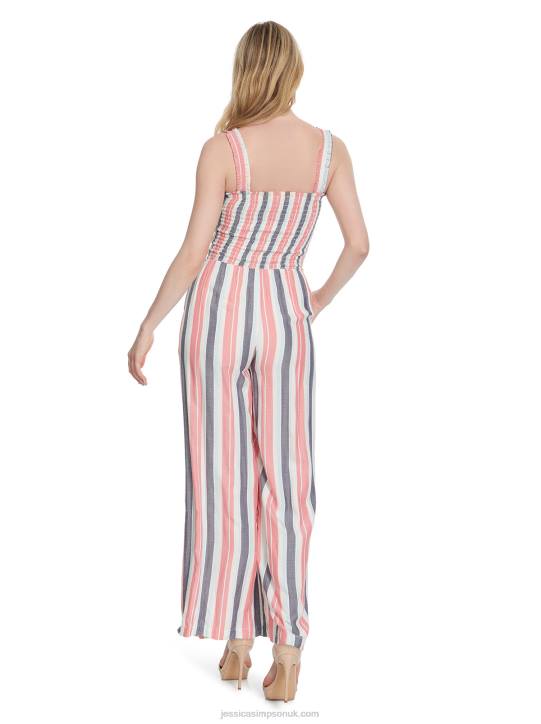 Hailey Jumpsuit in Black Iris StripeJessica Simpson 6JRJ661