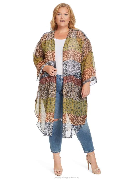 Blaine Kimono in Blooming PatchworkJessica Simpson 6JRJ631