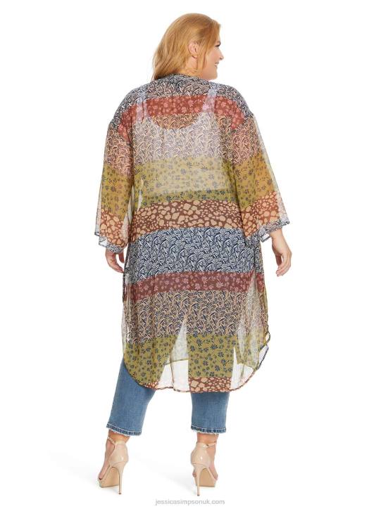 Blaine Kimono in Blooming PatchworkJessica Simpson 6JRJ631