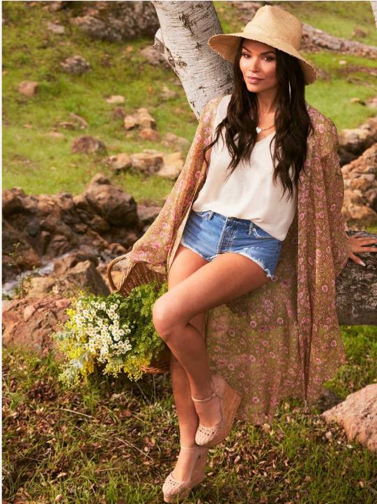 Blaine Kimono in Boa Botanical DotsJessica Simpson 6JRJ635