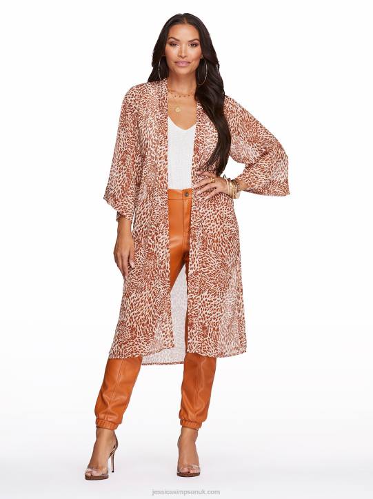 Tina Kimono in Leopard SwirlJessica Simpson 6JRJ1119
