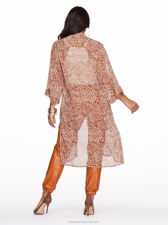 Tina Kimono in Leopard SwirlJessica Simpson 6JRJ1119
