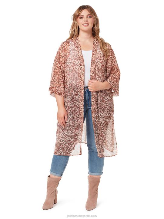 Tina Kimono in Leopard SwirlJessica Simpson 6JRJ1119