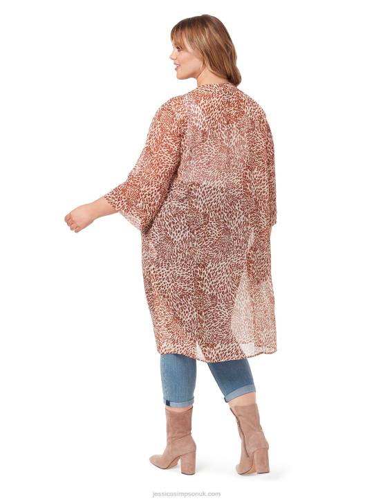 Tina Kimono in Leopard SwirlJessica Simpson 6JRJ1119