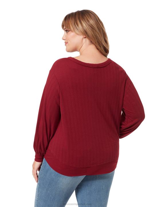 Poppy Top in Ruby WineJessica Simpson 6JRJ668