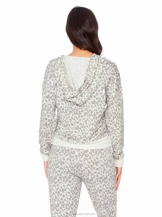 Sunnyside Hoodie in Silver Filigree Painted LeopardJessica Simpson 6JRJ674