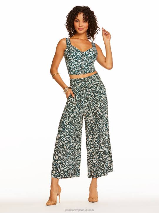 Rosalie Wide Leg Pant in Wild SideJessica Simpson 6JRJ401