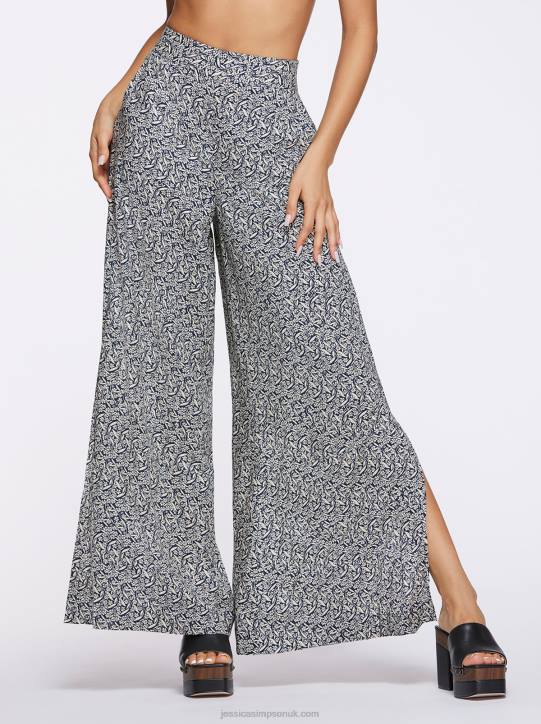 Shaye Pant in Wavy Jasmines Dress BluesJessica Simpson 6JRJ353