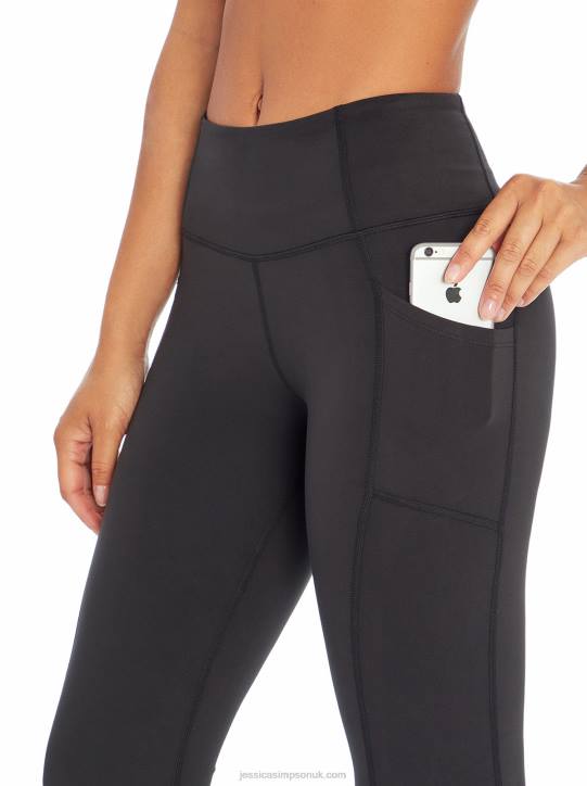 Tummy Control Flared Yoga Pant in MeteoriteJessica Simpson 6JRJ421