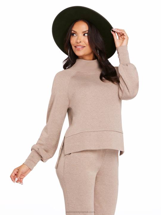 Tana Pullover in Heather Taupe GrayJessica Simpson 6JRJ642