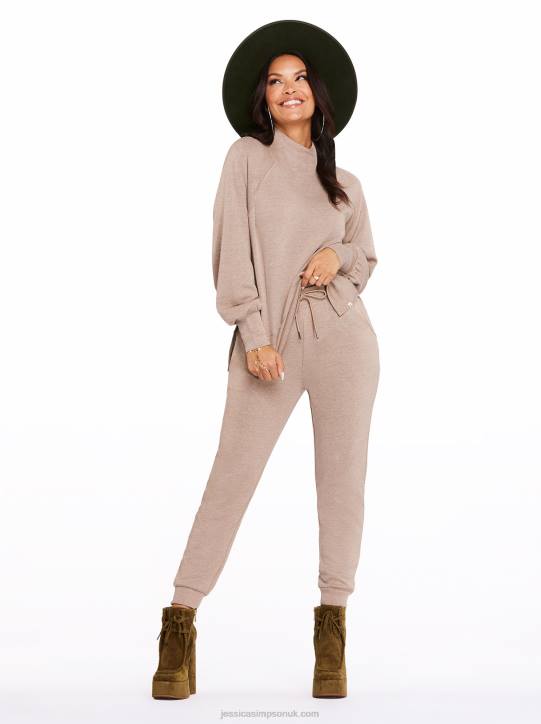 Tana Pullover in Heather Taupe GrayJessica Simpson 6JRJ642