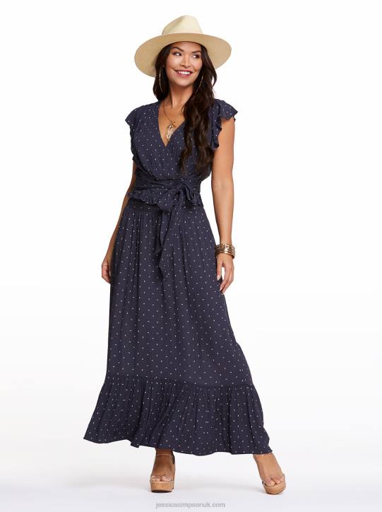 Genevieve Skirt in Charcaol DotJessica Simpson 6JRJ404