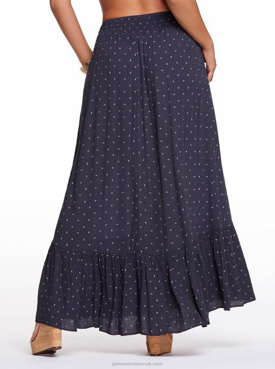 Genevieve Skirt in Charcaol DotJessica Simpson 6JRJ404