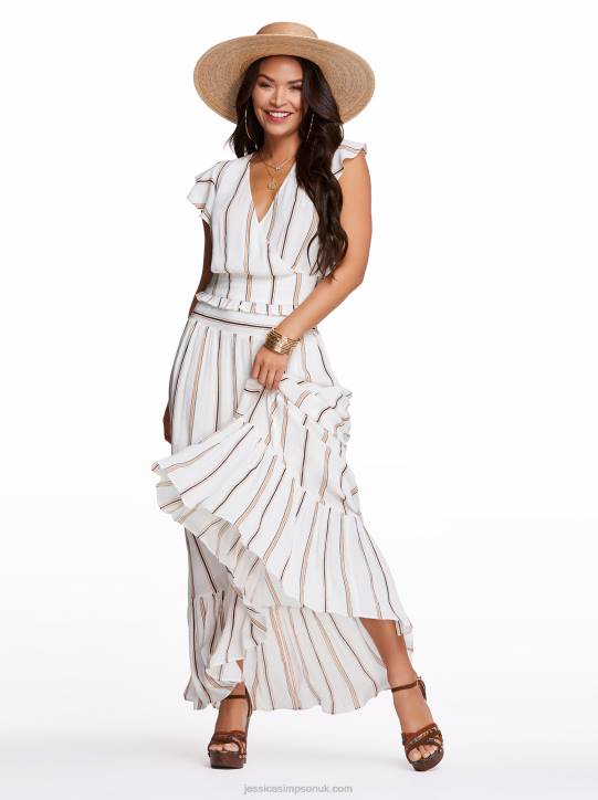 Genevieve Skirt in Moxy StripeJessica Simpson 6JRJ424