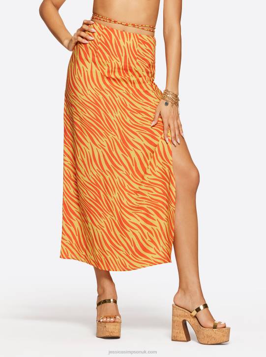 Jildie Slip Skirt in Savanna ZebraJessica Simpson 6JRJ337