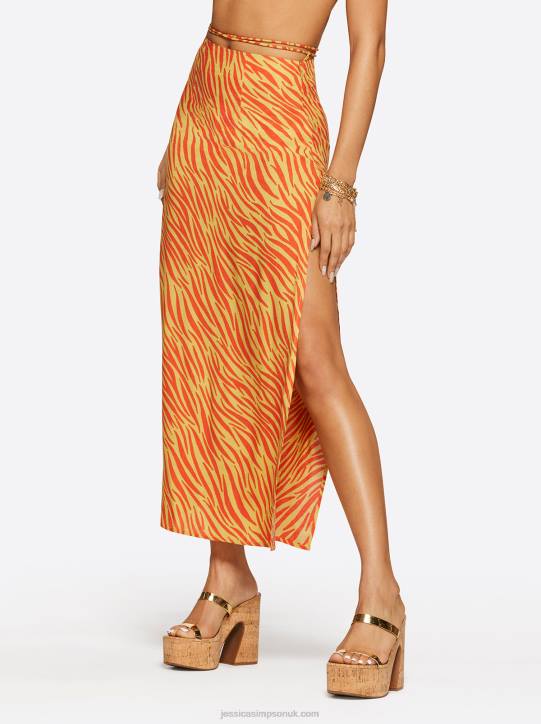Jildie Slip Skirt in Savanna ZebraJessica Simpson 6JRJ337