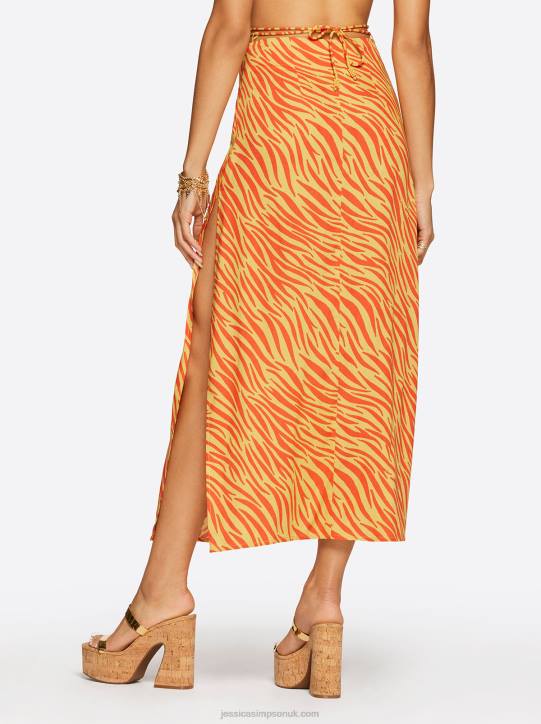 Jildie Slip Skirt in Savanna ZebraJessica Simpson 6JRJ337
