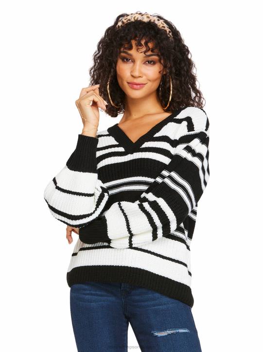 Elmira Sweater in Black StripeJessica Simpson 6JRJ579