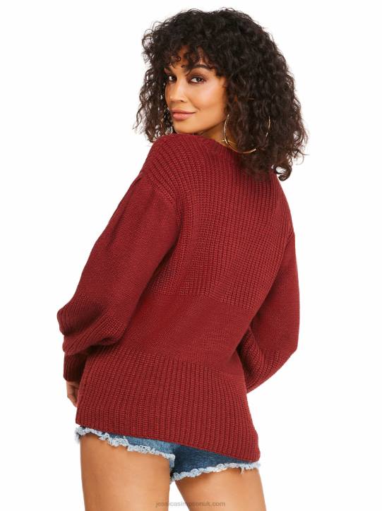 Elmira Sweater in Russet BrownJessica Simpson 6JRJ589