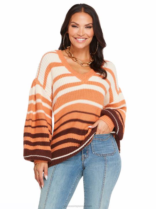Elmira Sweater in Sandstone StripeJessica Simpson 6JRJ588