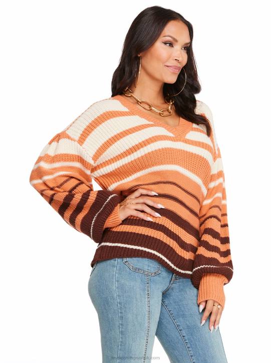 Elmira Sweater in Sandstone StripeJessica Simpson 6JRJ588