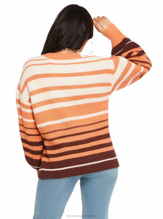 Elmira Sweater in Sandstone StripeJessica Simpson 6JRJ588