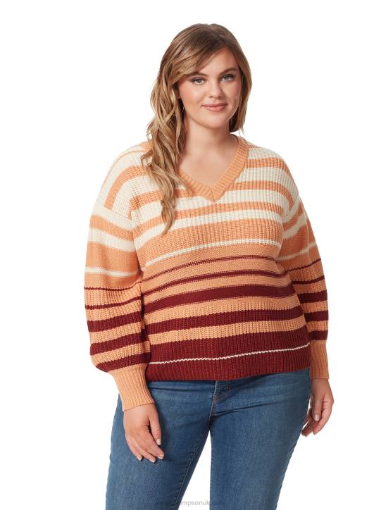 Elmira Sweater in Sandstone StripeJessica Simpson 6JRJ588