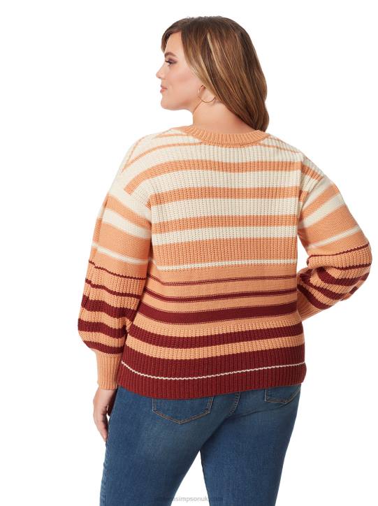 Elmira Sweater in Sandstone StripeJessica Simpson 6JRJ588
