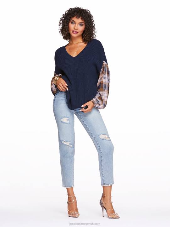 Emmeline Sweater in Black IrisJessica Simpson 6JRJ594