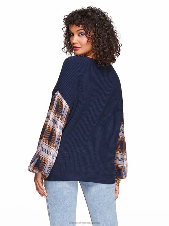 Emmeline Sweater in Black IrisJessica Simpson 6JRJ594