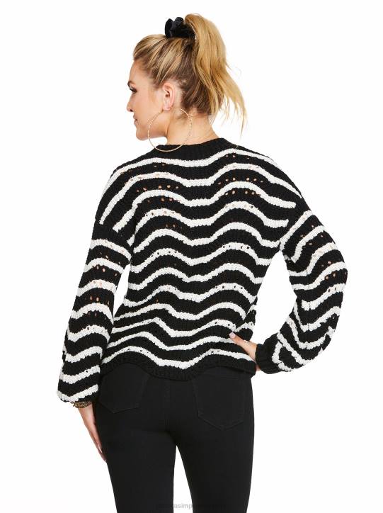 Fayette Sweater in Black StripeJessica Simpson 6JRJ587