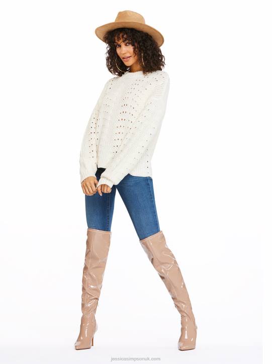 Fayette Sweater in GardeniaJessica Simpson 6JRJ582