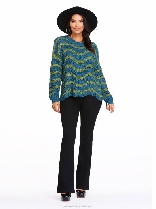Fayette Sweater in Stargazer StipeJessica Simpson 6JRJ583