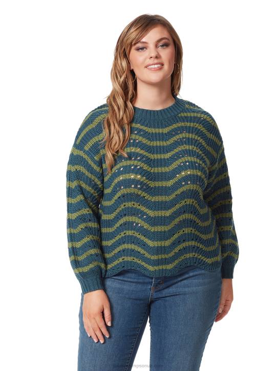 Fayette Sweater in Stargazer StipeJessica Simpson 6JRJ583